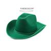 St Patrick Day Hat for Family Gathering Carnival Party Celebration Beard Hat Holiday Props Headwear Shamrock Cowboy Hat