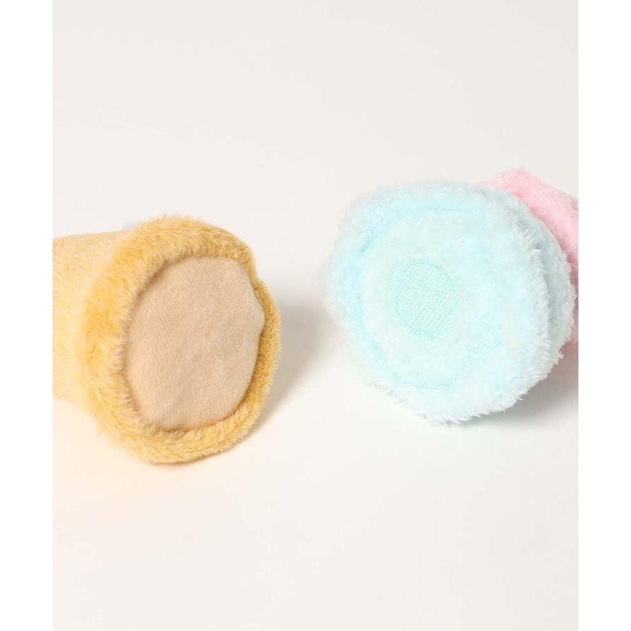 BlueBleu Favorite Snacks Sweets Dessert Crepe Chocolate Cornet Ice Cream Castella Motif Character Poka Plush Toy Mascot Palm-Sized Interior Nui-tori