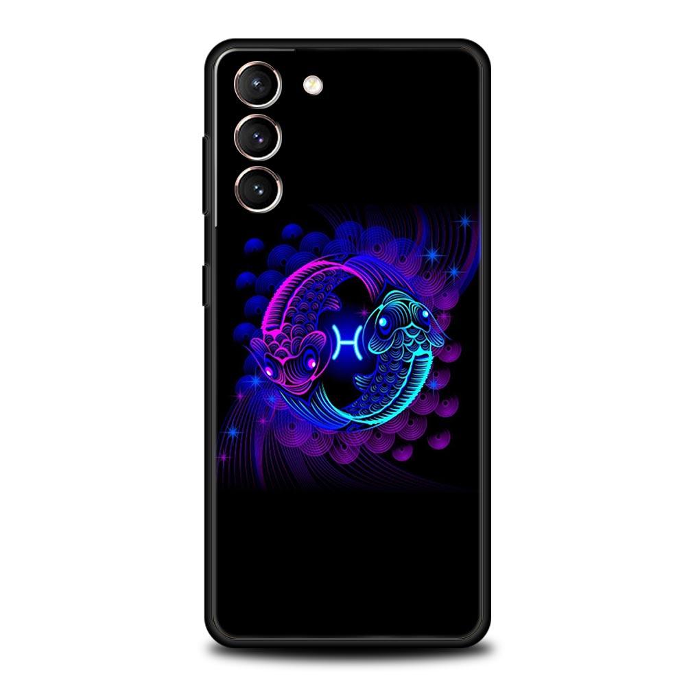 

Чехол для телефона Cover для Samsung Galaxy S26 S25 S24 S23 S22 S20 S21 FE Ultra Plus S25 Edge 5G Мягкий ТПУ Capas Знак Зодиака Fundas Сумки Samsung S23Plus