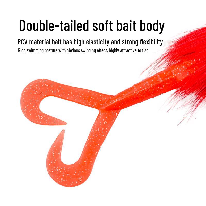 Bionic Soft Bait Water Mouse Deer Hair Lure for Deep Sea Fishing