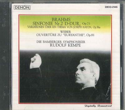 CD OTTO KLEMPERER, CHRISTA LUDWIG, PHI - Brahms Symphony No.2 Alto Rhapsody ECC640 ECHO INDUSTRY Japan Classical Used