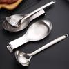Fish Shape Stainless Steel Spoon Rest with 1 Buffet Clip Thickened Turner Tray Ideal for Home Buffet Catering