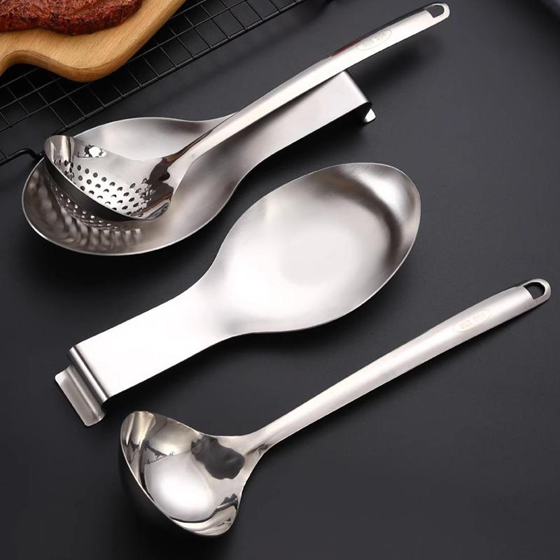 Fish Shape Stainless Steel Spoon Rest with 1 Buffet Clip Thickened Turner Tray Ideal for Home Buffet Catering