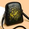 Fashion Bag for Women, Chinese Style, Ethnic Style, Multi-layer, Middle-aged and Elderly Mother's Bag, Single Shoulder, Crossbody, Mobile Phone Bag