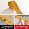 1 Roll Waterproof Ceiling Decoration Strip Self-Adhesive 3D Wall Sticker Antifouling Easy Installation Skirting Wall Stickers