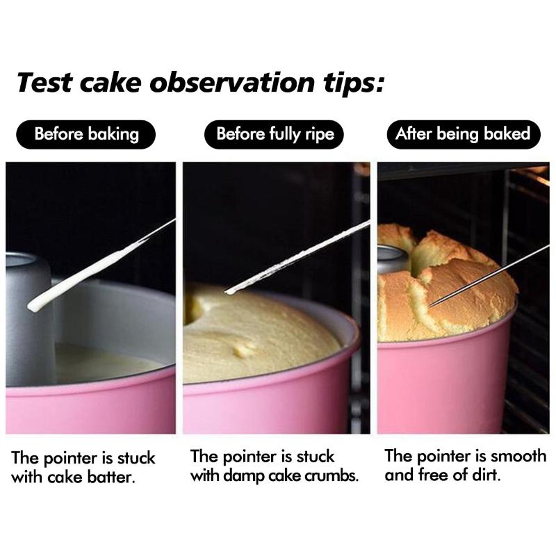 Cake Tester Probe Reusable Stainless Steel Cake Tester Needle Sticks For Bread Biscuit Muffin Pancake Baking Accessories