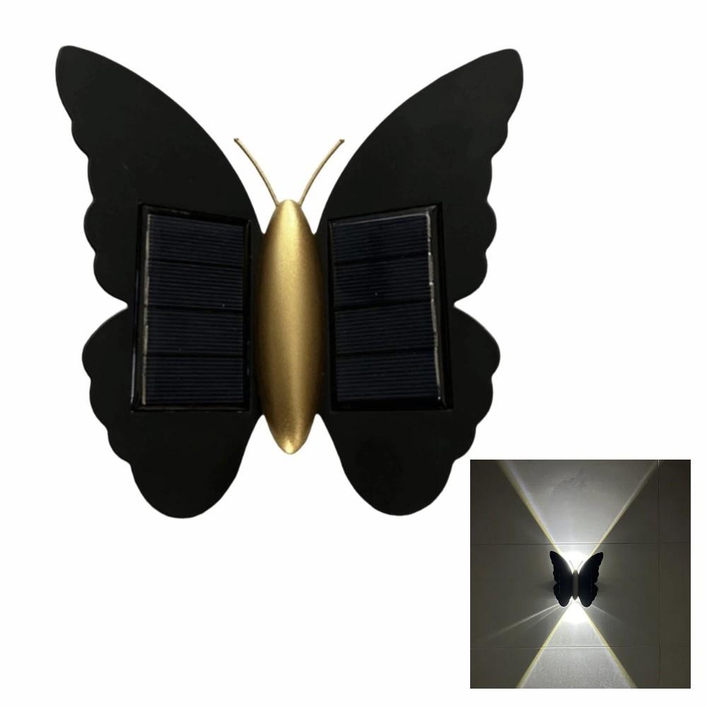 Butterfly Shaped Butterfly Solar Wall Light Auto On/Off Solar Powered LED Induction Lamp Automatic Operation Motion Sensor