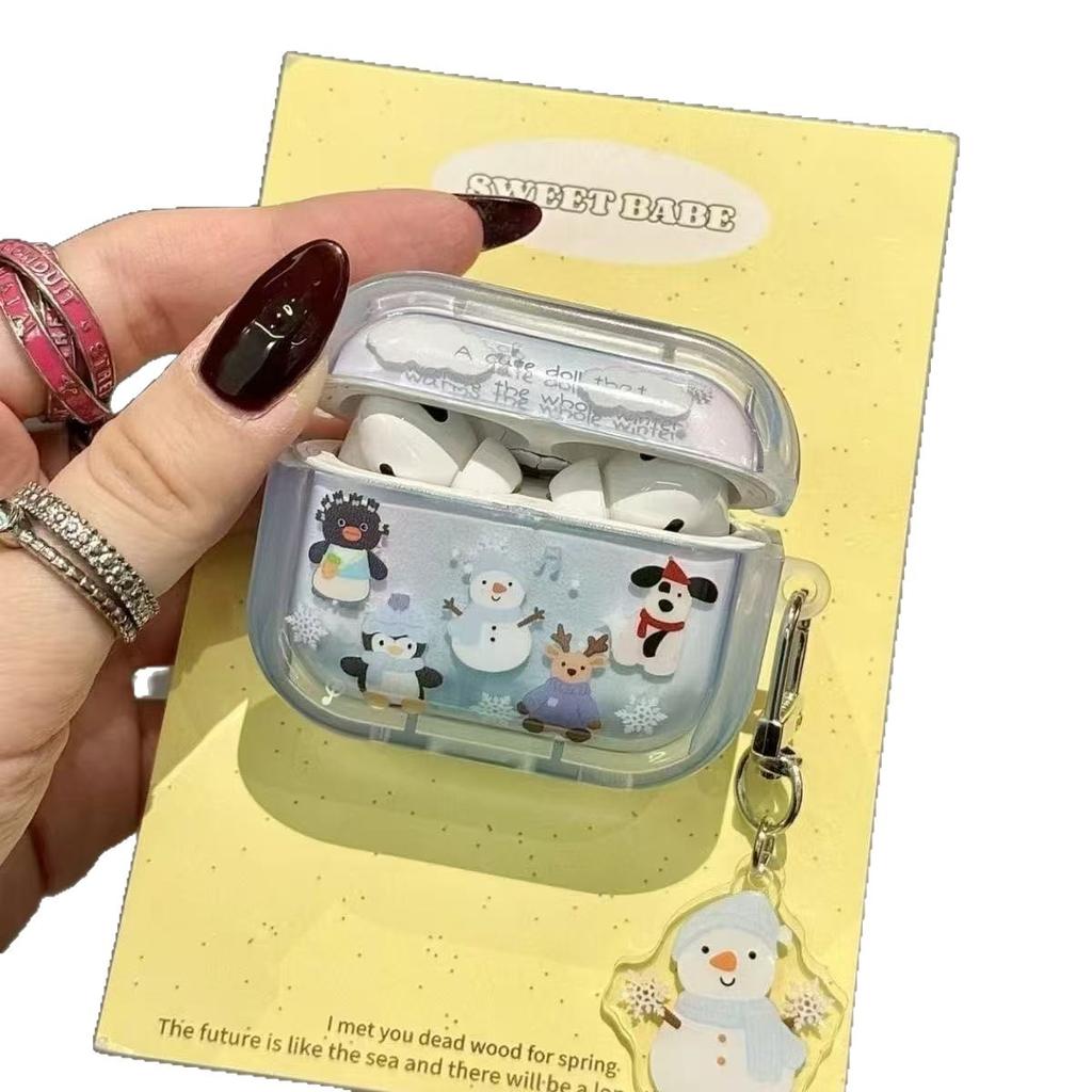 INA Snowman Penguin Is Suitable for Apple AirPods Pro1 Generation 1 Generation 1 Generation Earphone Case 1 Generation New Model