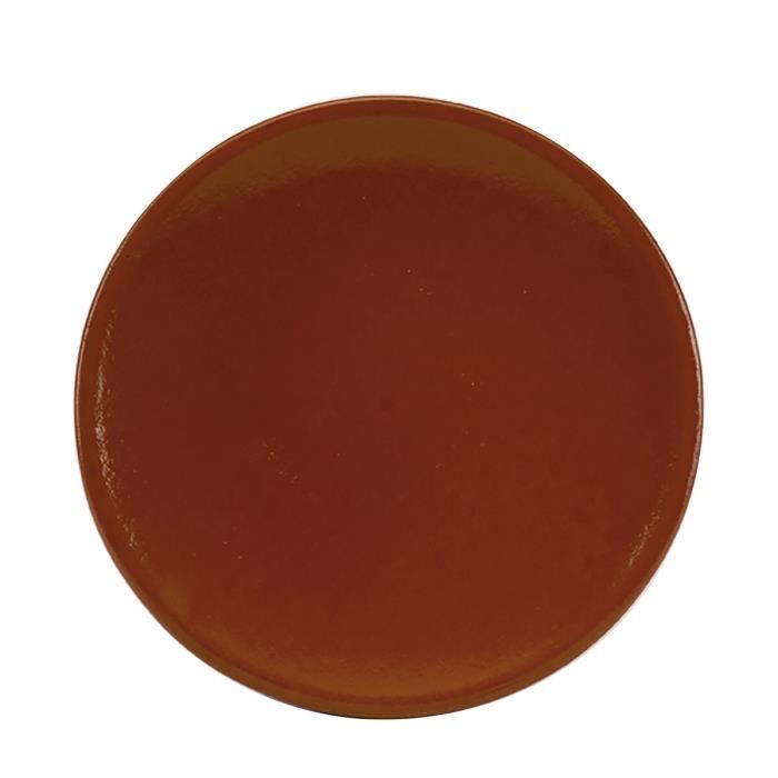 Assiette Raimundo Barro Profesional Réfracteur Faïence Céramique Marron 22 Cm (12 Unités)