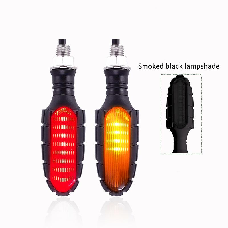 16 LED Motorcycle Turn Signal Lights Waterproof DRL Flasher Motorbike Indicator Blinker Moto Tail Brake Warning Lamp DC 12V