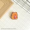 Capybara Acrylic Double-Sided Multifunctional Clip Folder with Sticky Note Holder