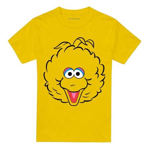Sesame Street Unisex Adult Big Bird Full Face T-Shirt