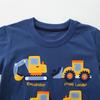 Summer New Kids T-Shirt Boys Short Sleeve T-Shirt Fashion Cart Print Boys Top