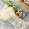 Sewing Needlework Accessories 2Yards Ruffled Lace Trims Wide 9-12cm Chiffon Pleated Lac Trims Chiffon Lace Trims