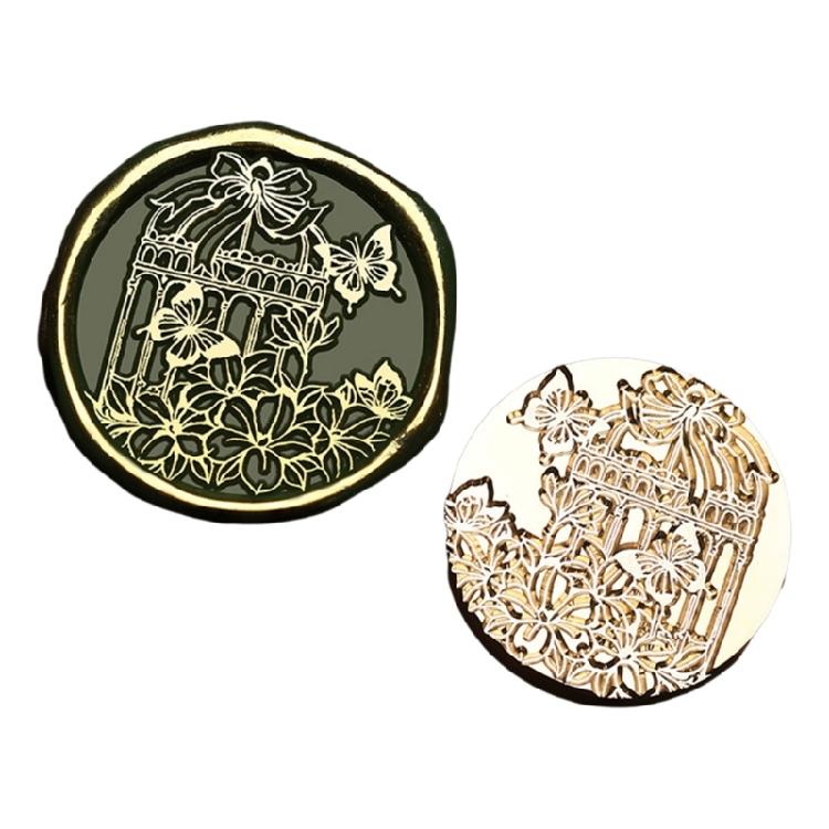 Butterfly Wax Seal Stamp Brass Head Insect Series Sealing Waxed Stamp for Photo Invitation Card Scrapbooking Decorations