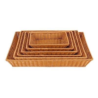 Extragroßer Displaykorb aus Kunst rattan