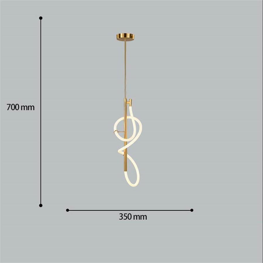 Candelabru de tavan LED modern de lux DIY, cu tub lung, flexibil, cu linie lungă, pentru insulă de bucătărie, agățat, lampă suspendată pentru restaurant și bar