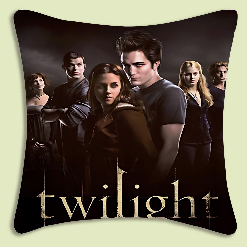 La Saga di Twilight Edward Cullen Copricuscini Moderni Cartoni Animati Divano Decorativo Casa Stampa Double-Sided Peluche Corto Cuscino Carino