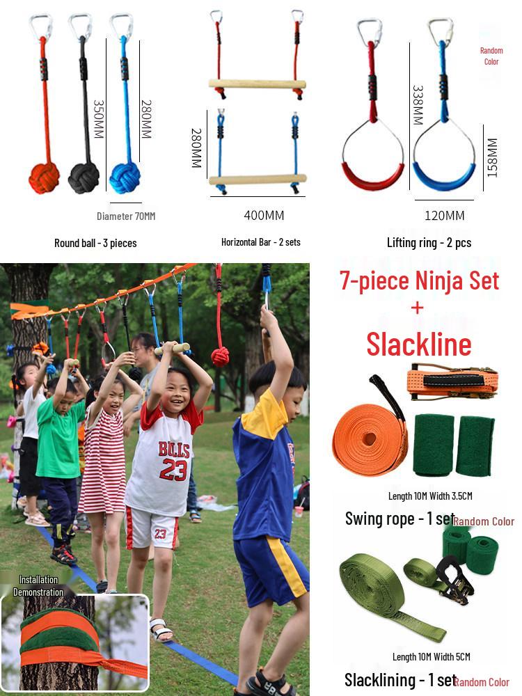 Outdoor Climbing Toys & Swings for Sensory Training and Balance