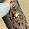 Starfishes Beaded Bag Charm With Rope And Resin Design Bag Pendant Travel Gift Fashion Accessories Keychain for Women