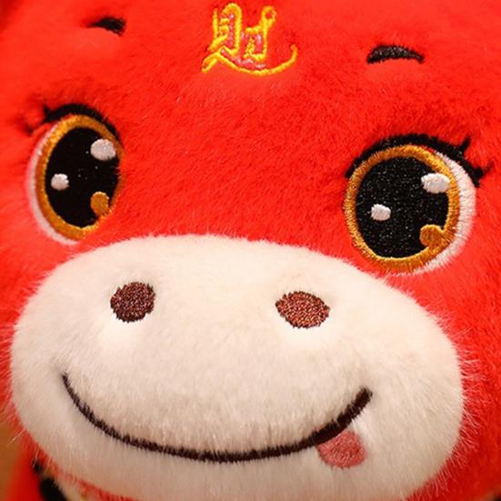 Horse Doll Auspicious Meaning Year of The Horse Plush Toy Traditional Zodiac Horse Theme Good Luck Doll Home Decor