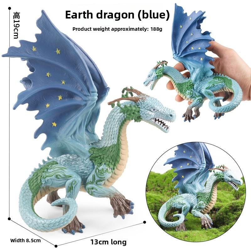 Three Headed Dog Fire Phoenix Stone Monster Dragon Warcraft Model For Kids And Collectors