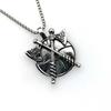 Necklace Men's Versatile Trendy Ax Shield Pendant