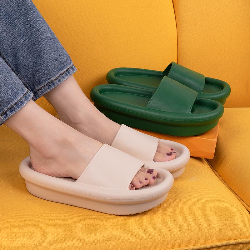 Satın alın Summer Pillow Slides Women Platform Slippers Slides Candy
