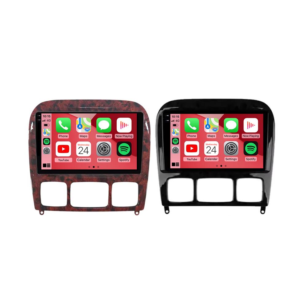 Android 14 Car Radio for Mercedes Benz S Class W220 S280 S320 S350 S400 S430 S500 S600 AMG 1998-2005 GPS WIFI 4G Carplay NO 2Din