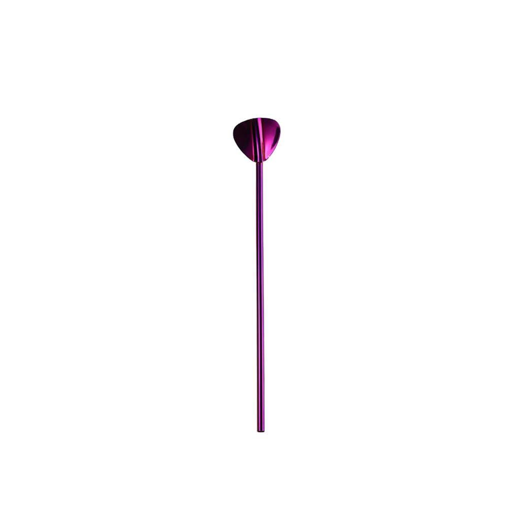 304 Stainless Steel Oval Straw Spoon Wine Spoon Mixing Spoon