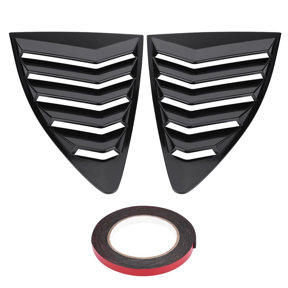 

1 Pair of Side Window Louver Vent Cover Trim for 86CelsiusScion FR S 13-18 Black