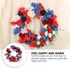 Wall Hanging Wreath Flower Garland Independence Day Garden Pendant Door Decoration