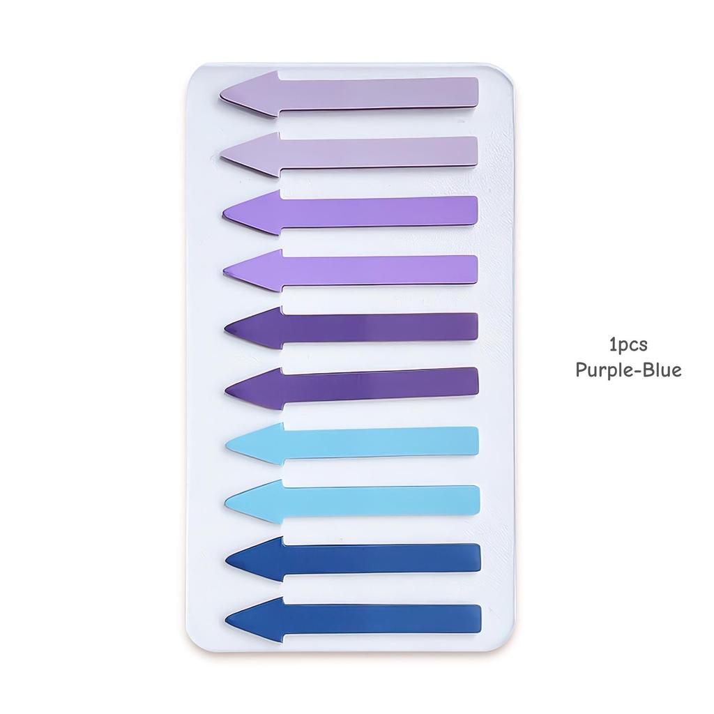 1/12 Stück Pfeilfarbige Haftstreifen Haftnotizen Mini 200 Blatt pro Notizblock, Farbverlaufspfeil Indexaufkleber Tagebuch
