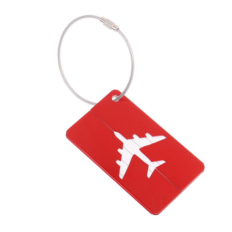 Aluminum Alloy Travel Luggage Tags Baggage Suitcase Address Tag Label