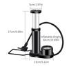 Bicycle Mini Pump 160PSI MTB Bike Manual Air Pump Balloon Tire Inflator Schrader Valve Floor Pump Cycling Accesoriess