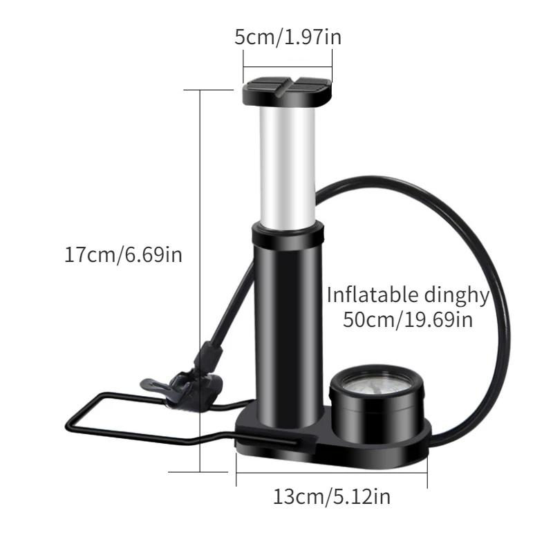 Bicycle Mini Pump 160PSI MTB Bike Manual Air Pump Balloon Tire Inflator Schrader Valve Floor Pump Cycling Accesoriess