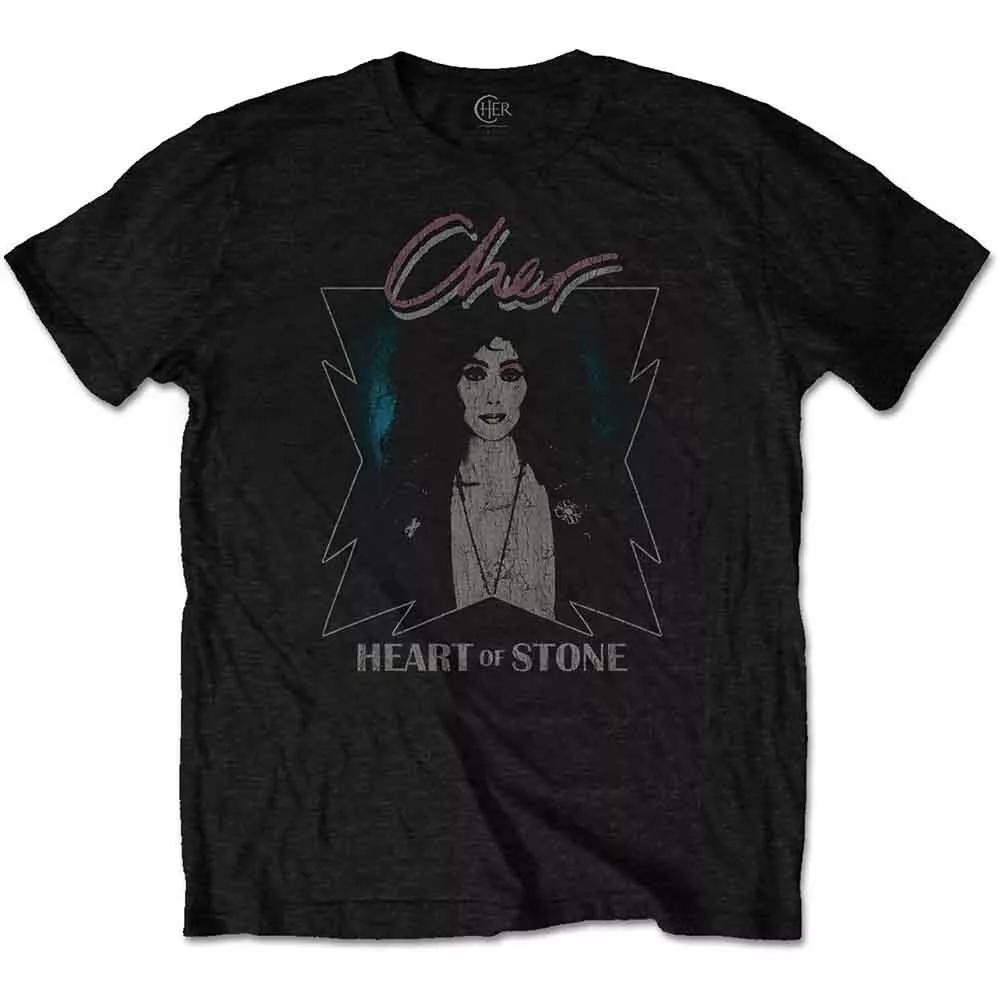 

Cher Heart Of Stone Black T shirt - NEW OFFICIAL 2XL