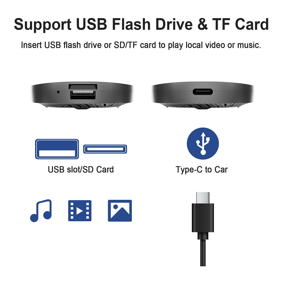 Android13 New Ai Box Support For Netflix YouTube Built-in Google Appstore Wireless Carply Android Auto Works with Wired Carplay