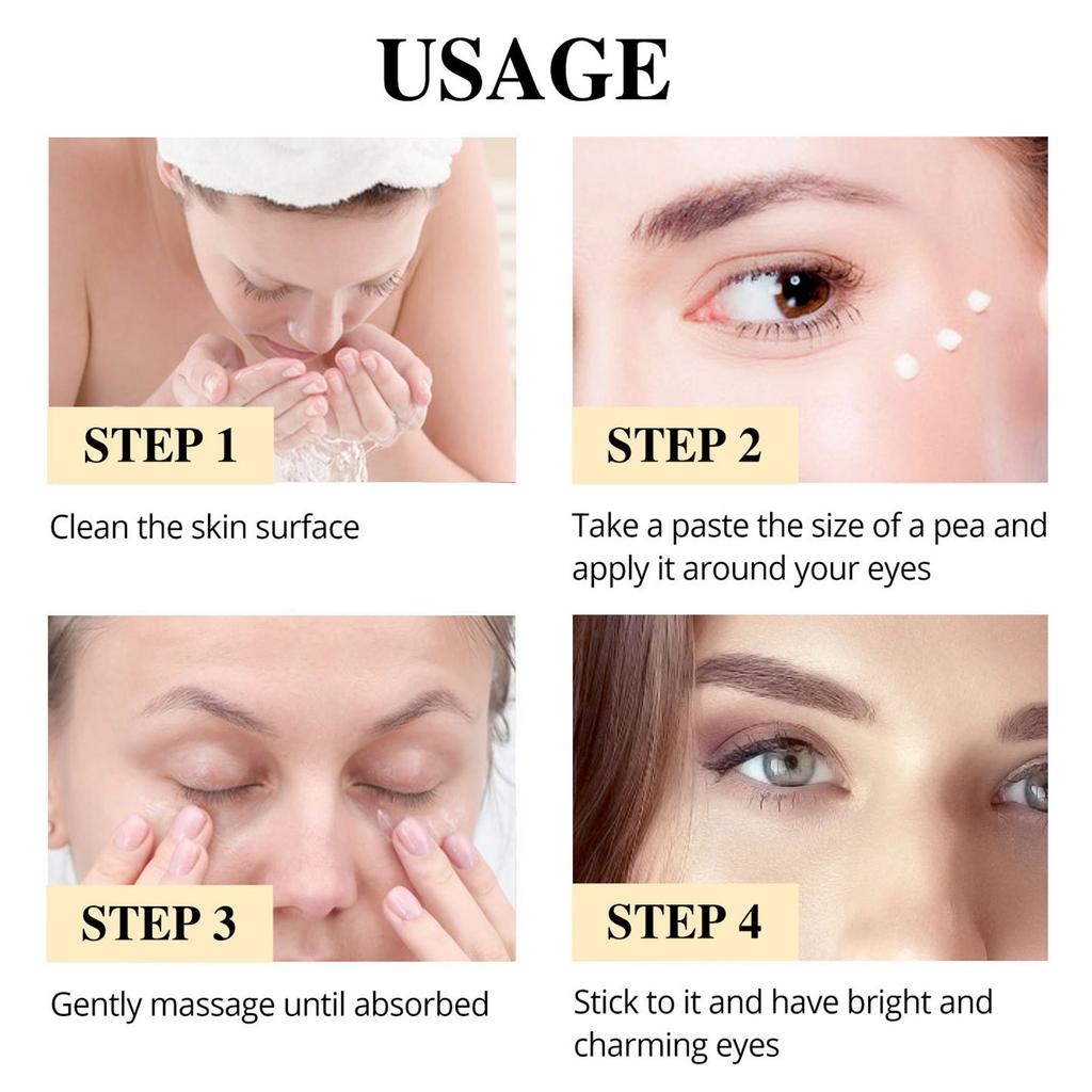 Curcumin VC Eye Cream VC Brightening Eye Cream Moisturizes Fades Fine Lines And Lightens Black Circles Under The Eyes
