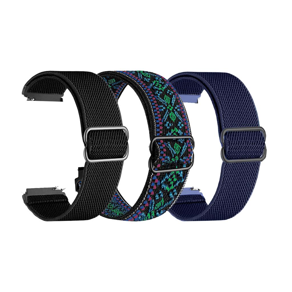 18/20/22mm Adjustable Elastic Nylon Strap for Garmin Venu 4/3/2/Sq 2/Forerunner 255/265/245/955/Vivoactive 4/4S Sports Band