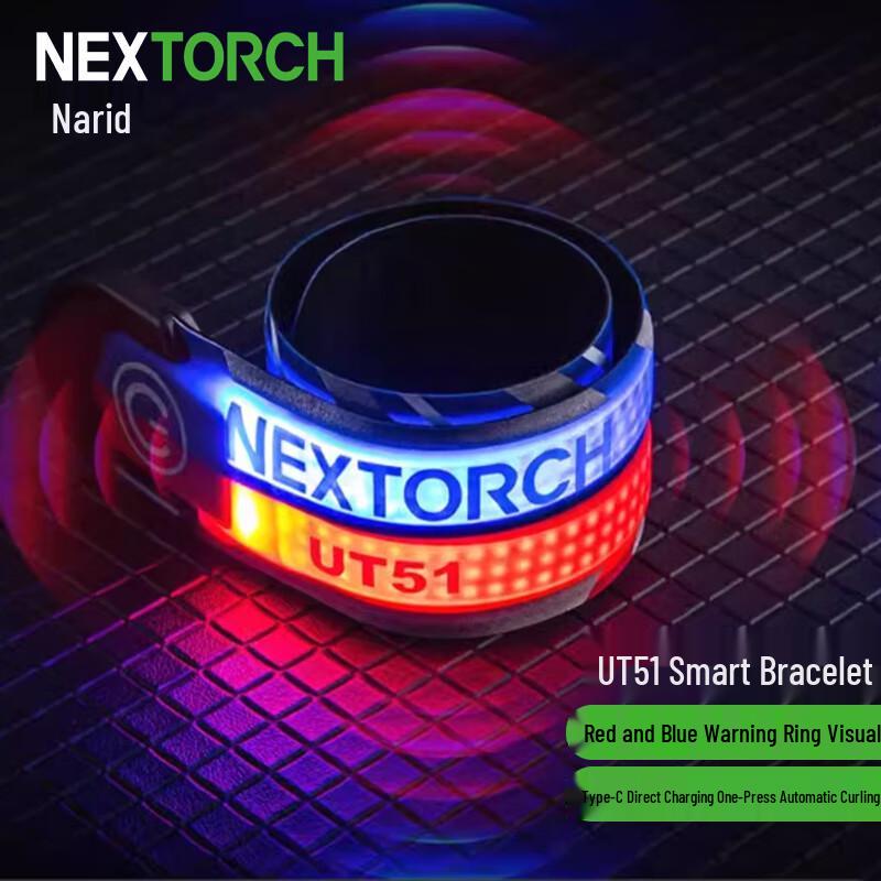 NEXTORCH UT51 Red/Blue LED Warning Wristband