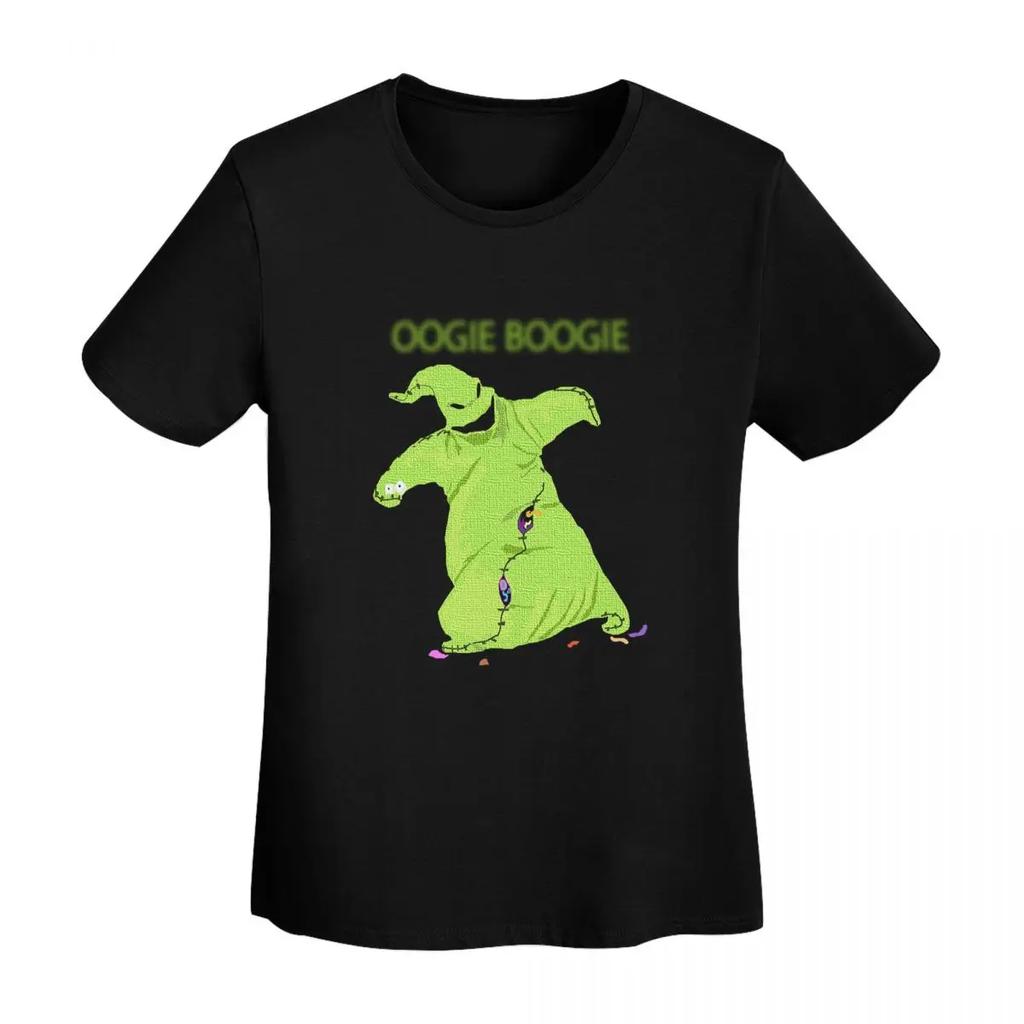 Oogie Boogie TShirt Women Short Sleeve T Shirts Round Neck Streetwear Cotton Summer Tees Streetwear