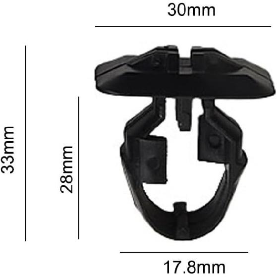 10 Side Skirt Bracket Clips Grommet A0099884278 + A0099884378 for Mercedes R170 W202 W203 W204 W208 W210 Car Accessories, RIPPOU678