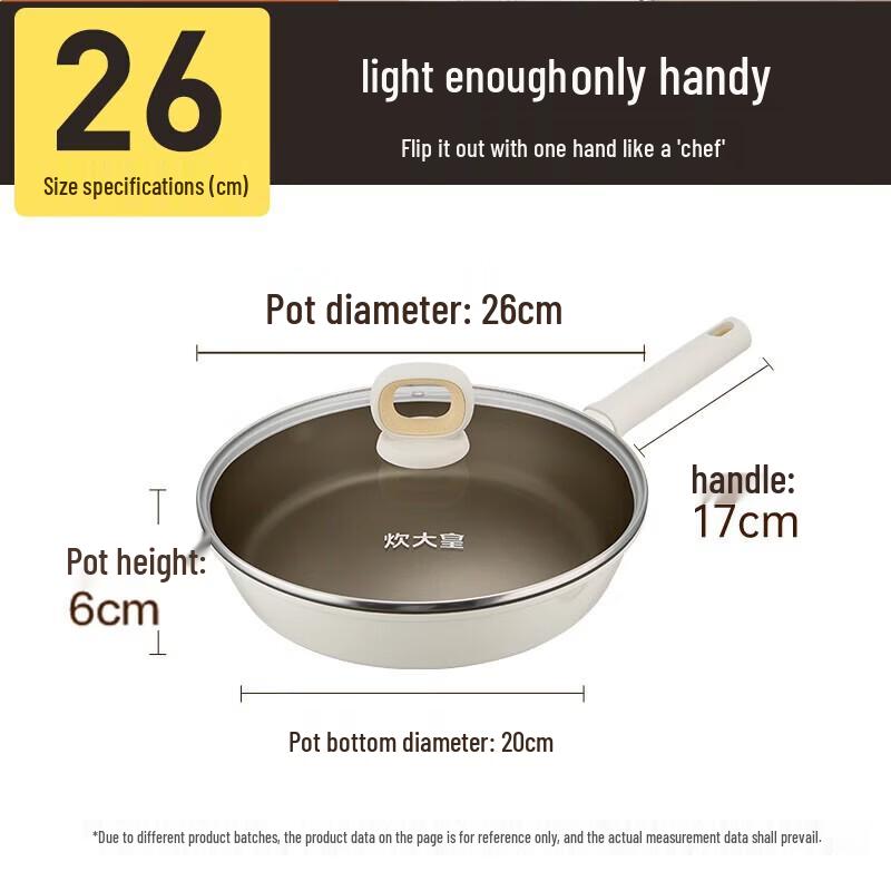 COOKER KING Oil-Gathering Flat Bottom Frying Pan