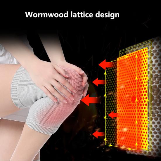 1Pc Self-heating Knee Pad Wear Resistant Highly Elastic Breathable Easy-wearing Keep Warm Self-heating