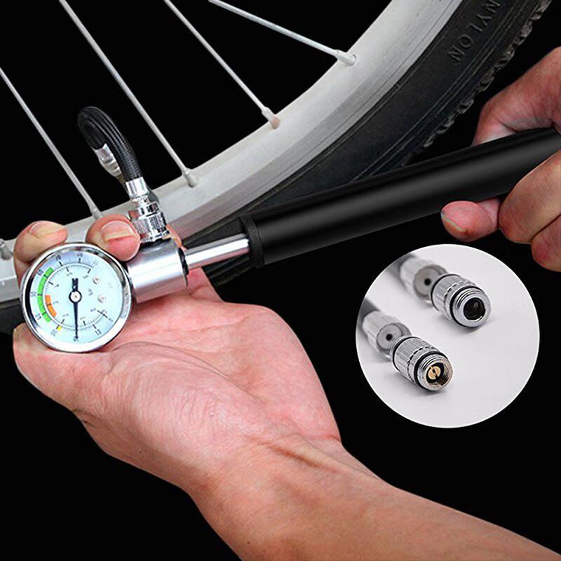 Lishi High-Pressure Bicycle Hand Pump with Gauge