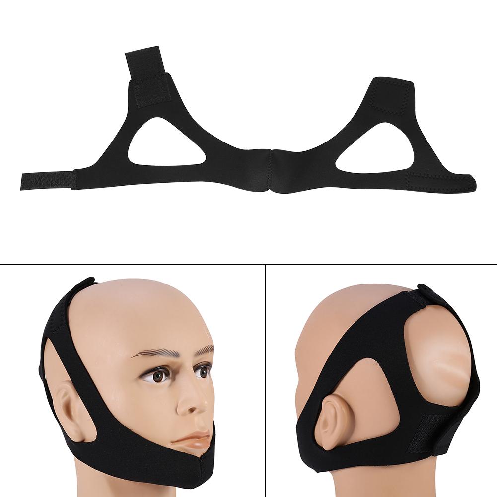 Sleep Mask Triangle Anti Snore Headband Snore Belt Stop Snoring Jaw Support Strap For Woman Man