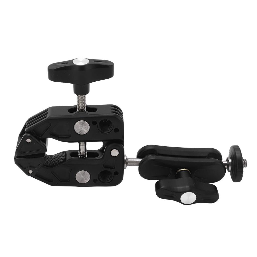 Camera Clamp Mount Multifunction Universal C Shape Professional Double Ball Head Adapter for