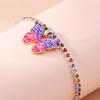 Cute Colorful Butterfly Anklet for Women Girls Crystal Chain Anklets Party Holiday Foot Jewelry Gifts