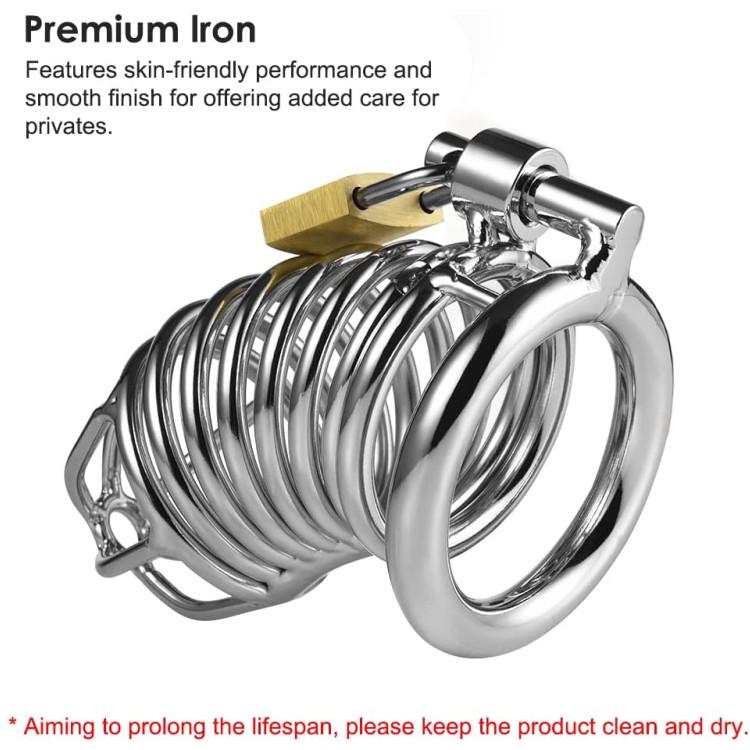 3 Size Metal Cock Cage Male Cheap Chastity Device Comfortable Locked Cage Sex Toy for Men,Key and Lock Included